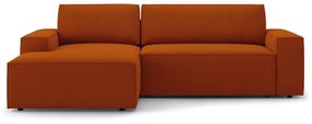 Ceglasty rozkładany narożnik (lewostronny) Jodie – Micadoni Home