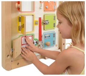 Masterkidz nauka otwierania i zamykania zamków ścienna tablica manipulacyjna
