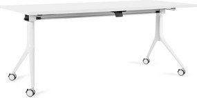 Składane biurko pracownicze na kółkach Carl 180x80 cm