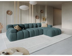 Morska aksamitna sofa 285 cm Bellis – Micadoni Home