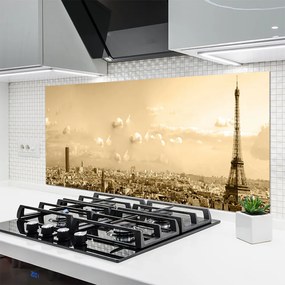 Panel Szklany do Kuchni Panorama Miejskich Kamienic