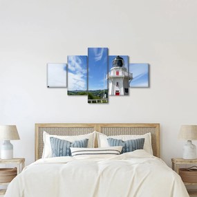 Obraz latarni morskiej Akaroa w Nowej Zelandii (125x70 cm)