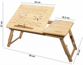 Bambusowy stolik pod laptop GION M