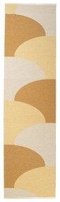 Chodnik odpowiedni na zewnątrz w kolorze ochry 70x270 cm Hill Ochre Pale Yellow – Pappelina