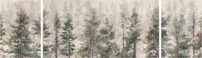 Obraz - Pine forest I., aquarel (170x50 cm)
