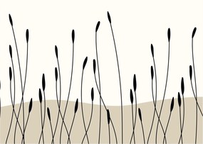 Obraz na szkle - Łąka graficzna N⁰3 (70x50 cm)
