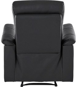 Czarny skórzany fotel wypoczynkowy Southbrook – Støraa