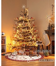 Czerwony okrągły dywan z mieszanki bawełny ze świątecznym motywem ø 160 cm Toy's Delight Red Christmas – Villeroy&amp;Boch