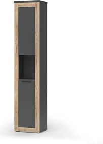 Szafka łazienkowa antracyt 40x34.3x194.3 niko