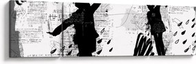 Obraz - Sztuka uliczna - zamieszanie (170x50 cm)