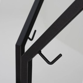 Czarny metalowy wieszak Jaimy – Spinder Design
