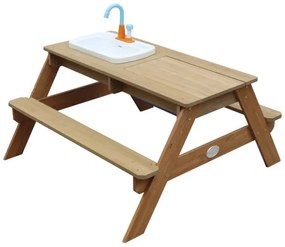 Axi stół piknikowy emily z ławką i umywalką na baterie oraz pojemnikami na wodę/piasek