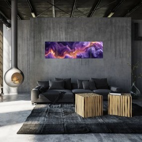 Obraz - Fioletowa Mgławica (170x50 cm)