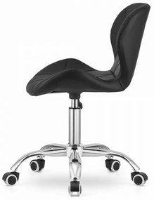 Zestaw do biura stół TAYLOR SONOMA 100x50 cm + krzesło biurowe AVOLA z ekoskory czarny