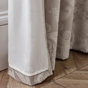 Beżowe zasłony żakardowe zestaw 2 szt. 168x229 cm Opulent Jacquard – Catherine Lansfield