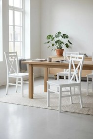 Białe krzesło kuchenne P7-R51