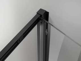 Mexen Exo drzwi prysznicowe składane 70 cm, transparent, czarne - 816-070-000-70-00