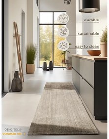 Kremowy chodnik z juty 80x200 cm Bouclé – Hanse Home