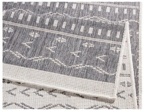 Szaro-kremowy chodnik odpowiedni na zewnątrz NORTHRUGS Kuba, 250x80 cm