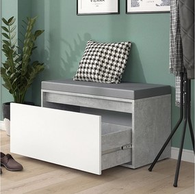 Ławka na buty beton 80x39x45 iker