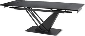 Stół Rozkładany Prostokątny REX 160-220 cm Czarny do Jadalni Loft