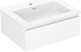 Mexen Orio szafka łazienkowa 60 cm z umywalką Otis, 1 szuflada, biała mat - 91A10-06023-1-BF01-W18M01