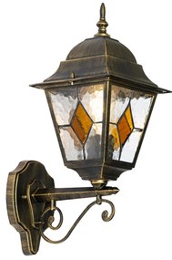 Zewnetrzna Winietkowa lampa ścienna zewnętrzna antyczne złoto - Antigua Up klasyczny/Antyczny Oswietlenie zewnetrzne