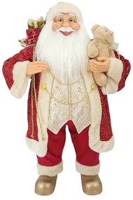Figurka świąteczna Mikołaj Czerwono-złoty 80cm