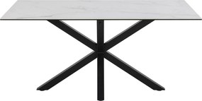 Biały stół z ceramicznym blatem Heaven 160x90