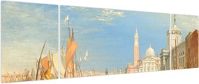 Obraz - Joseph Mallord William Turner, Venice the Dogana and San Giorgio Maggiore, reprodukcje (170x50 cm)