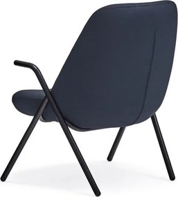 Ciemnoniebieski fotel Teulat Dins, wys. 90 cm