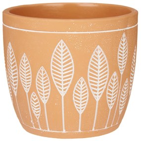 Osłonka na doniczkę z terakoty LEAVES