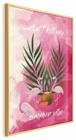 Plakat Summer Vibe 60x90 cm z ramą złotą bez marginesu ARTGEIST B