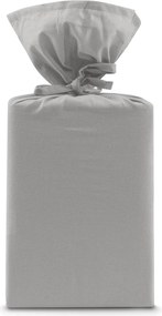 Prześcieradło z gumką z satyny bawełnianej Dormeo Warm Hug 90x200 cm szary