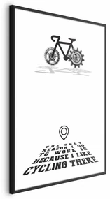 Plakat Cycling 60x90 cm z ramą czarną bez marginesu ARTGEIST B