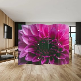 Parawan - Różowy kwiat (210x170 cm)