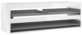Mexen Box-A korpus szafki podumywalkowej 140 cm, 2 szuflady, biały połysk - 91AX0-1400-470-2-00