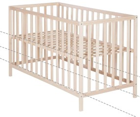 Naturalne łóżeczko 60x120 cm Cosi – Roba