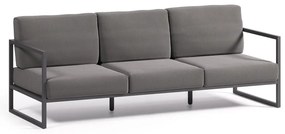Ciemnoszara aluminiowa sofa ogrodowa Comova – Kave Home