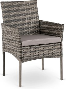 2x Krzesło Ogrodowe CORTO Szare Nowoczesne