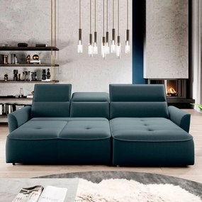 Narożnik MURILLO S Mini z elektryczną regulacją siedziska Prawostronny w tkaninie VOGUE 12 WERSAL