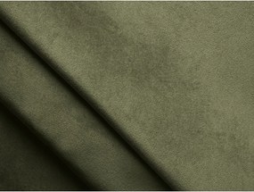 Zielony aksamitny narożnik (lewostronny/z szezlongiem) Lani – Makamii