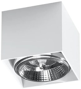 Biały kwadratowy plafon LED - EX656-Inger
