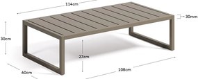 Aluminiowy stolik ogrodowy 60x114 cm Comova – Kave Home