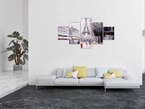 Obraz - Obraz olejny, Paryż (125x70 cm)