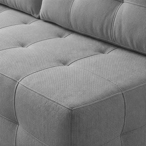 Sofa z Funkcją Spania MORANA Szara Szenil Nowoczesna