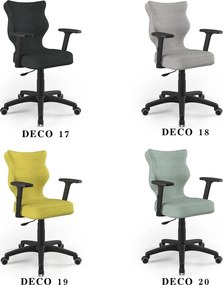 Ergonomiczne krzesło dla nauczycieli Uni rozmiar 6-7 podstawa czarna