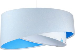 Biało-niebieska lampa wisząca dla dziecka F1-L53