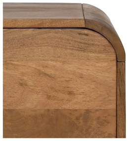 Brązowa szafka pod TV z litego drewna mango 160x55x40 cm Kaya – Ixia