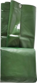 JAGO Plandeka 650 g/m², aluminiowe oczka, zielona, ​​5 x 6